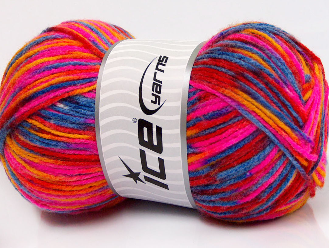 Sale Self-Striping Sarı Kırmızı Neon Pembe Mavi