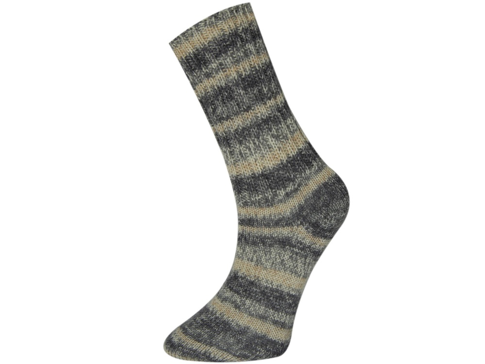 Print Sock Grey Shades Cream