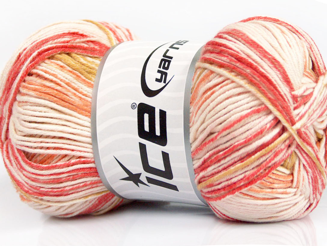 Baby Cotton Print Pembe tonları Turuncu Zeytin Yeşili Krem