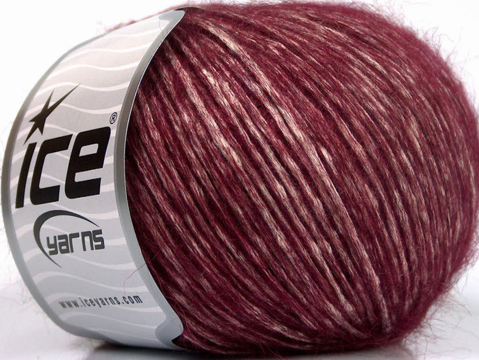 Alpaca Cotton Krem Bordo