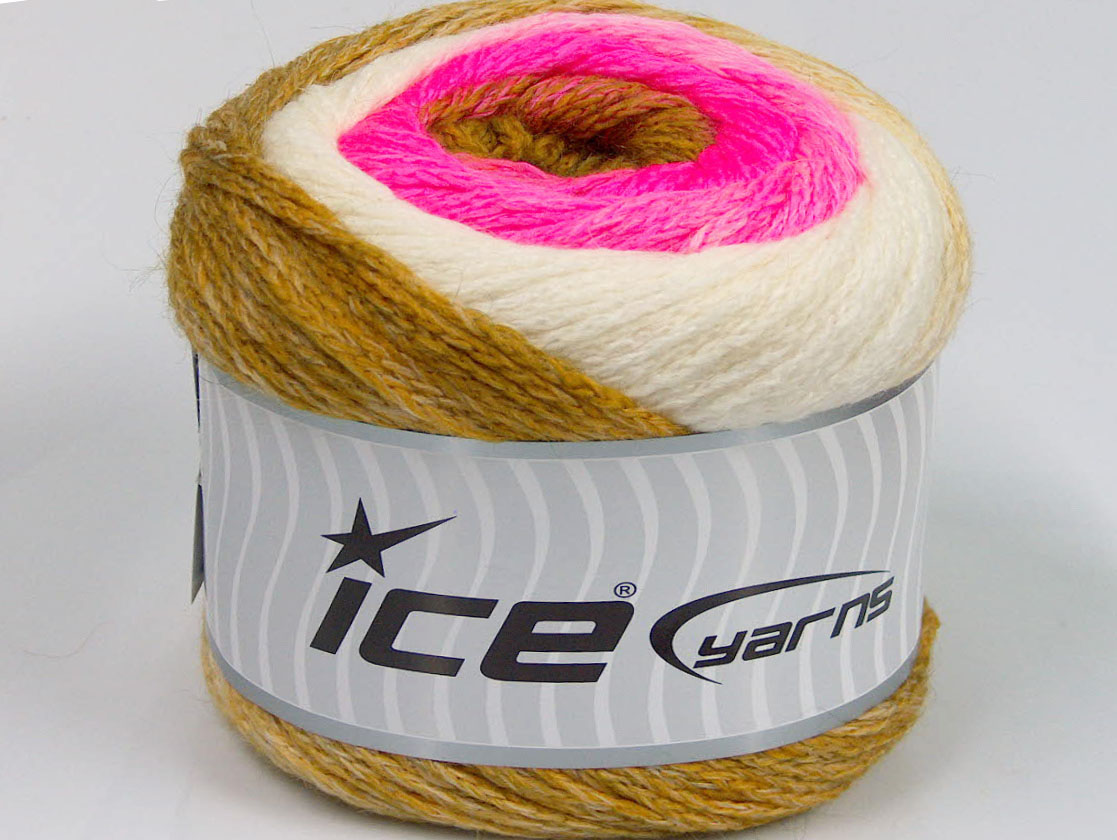 Cakes Chain Olive Green Neon Pink Cream