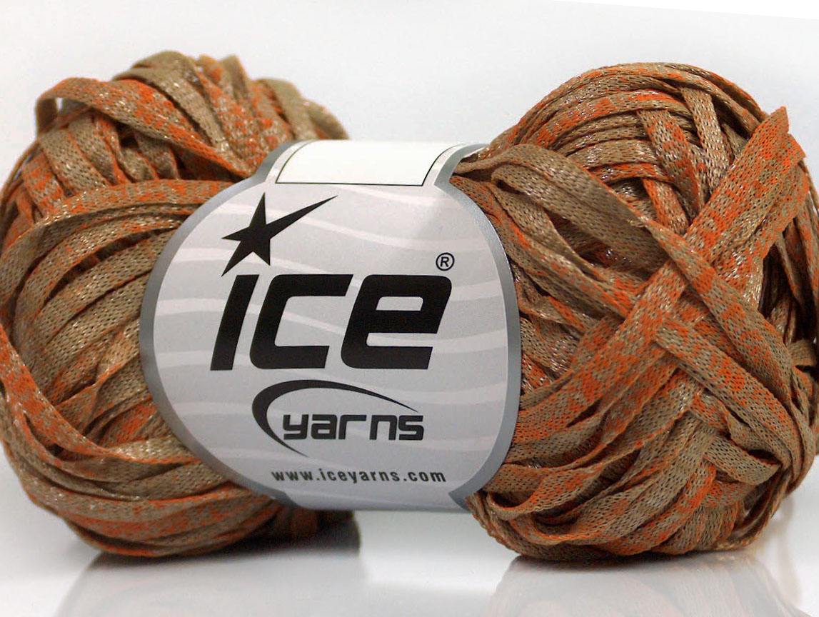 Viscose Shine Bulky Orange, Camel