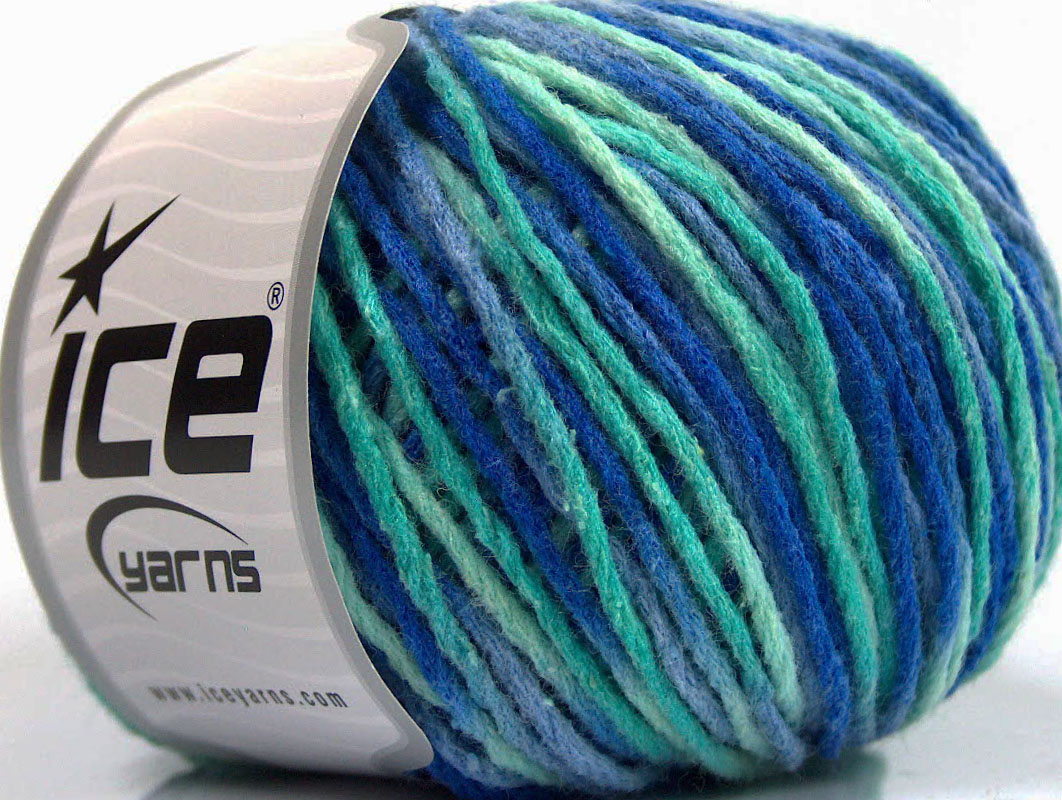 Wool Worsted Color Blue Shades, Green Shades