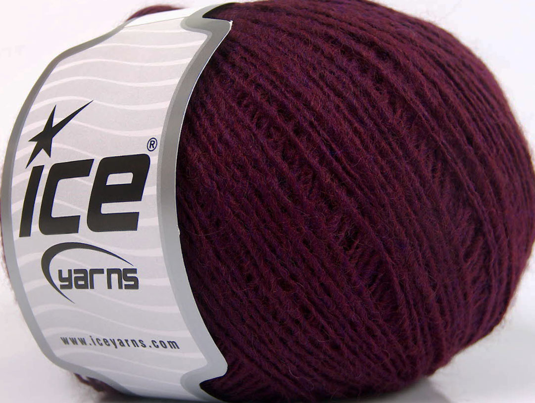 Wool Cord Sport Lavender Burgundy