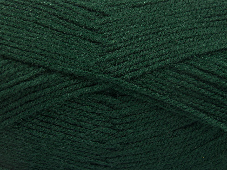 Lot of 4 x 100gr Skeins Ice Yarns GONCA Hand Knitting Yarn Dark Green - photo 2
