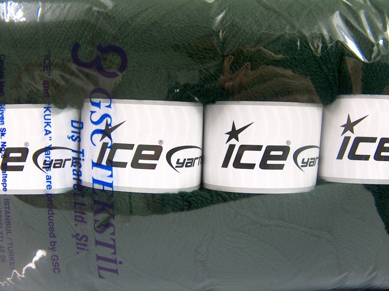 Lot of 4 x 100gr Skeins Ice Yarns GONCA Hand Knitting Yarn Dark Green - photo 4