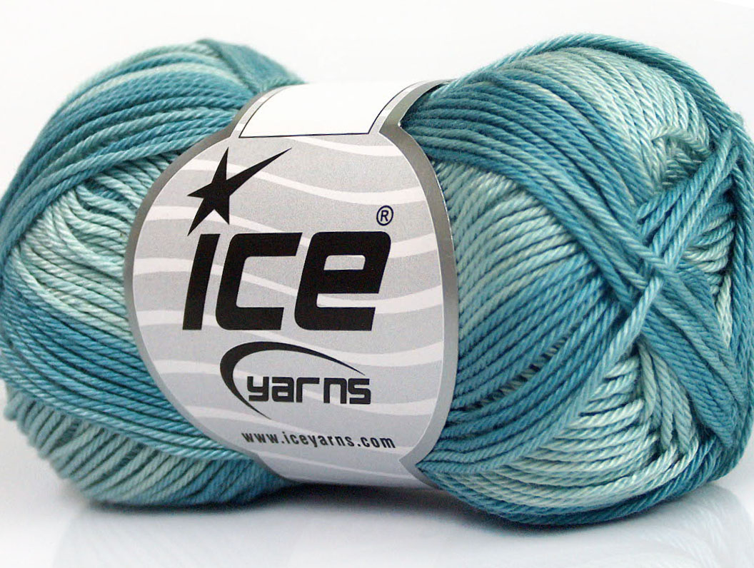 Cotton Fine Melange Turquoise