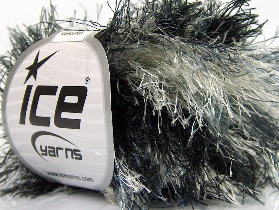 Long Eyelash Colorful Black, Grey Shades, White