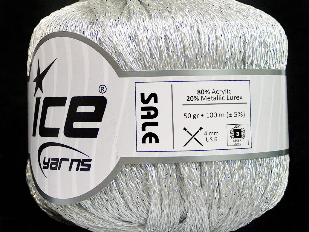 Sale Metallic White, Silver