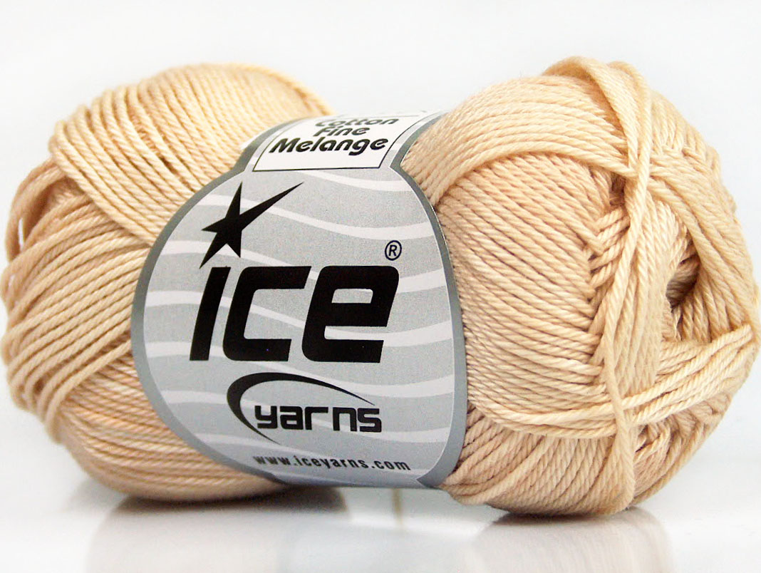 Cotton Fine Melange Powder Pink
