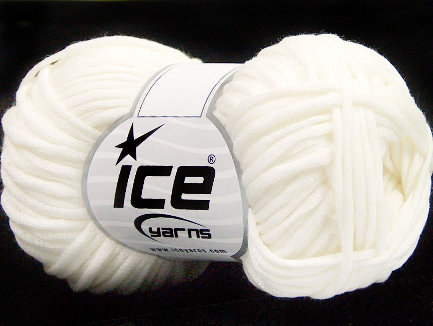 Tube Cotton Worsted White