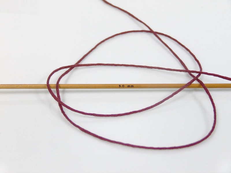 Tube Cotton Fine Burgundy