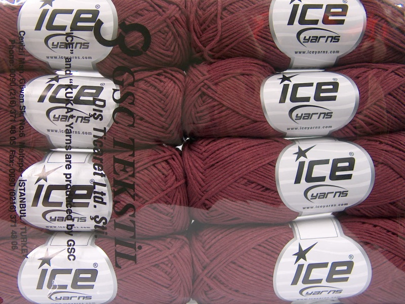 Tube Cotton Fine Burgundy