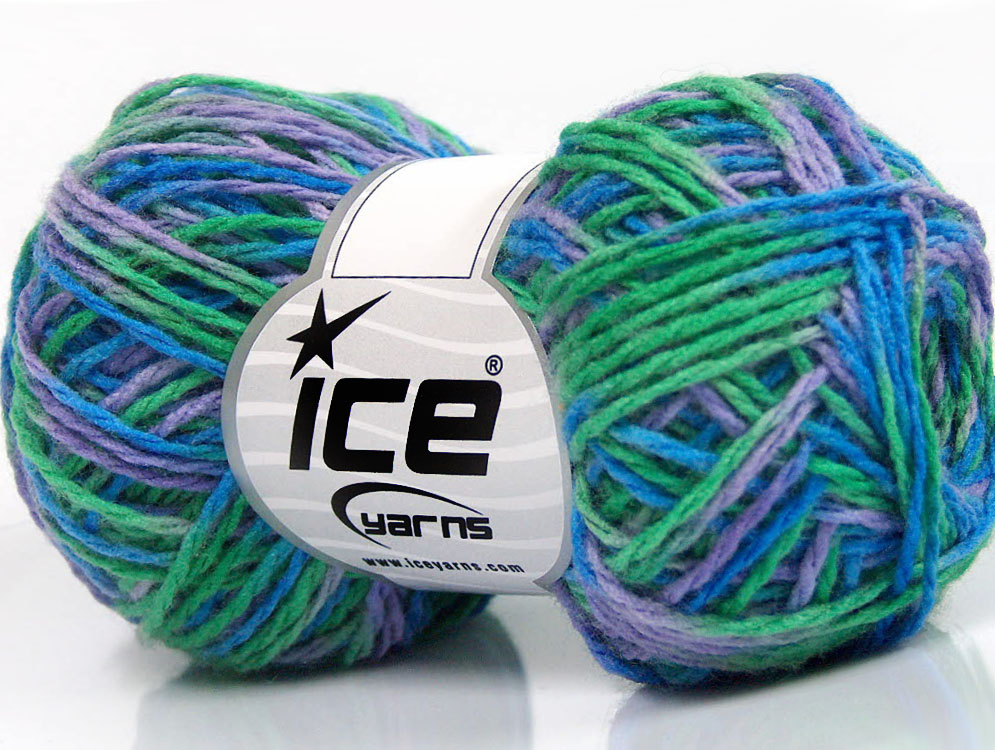 Sale Self-Striping Green, Blue, Lilac