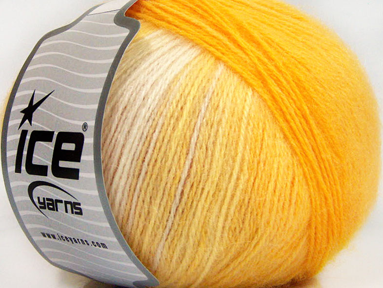 Angora Design Yellow Shades, White