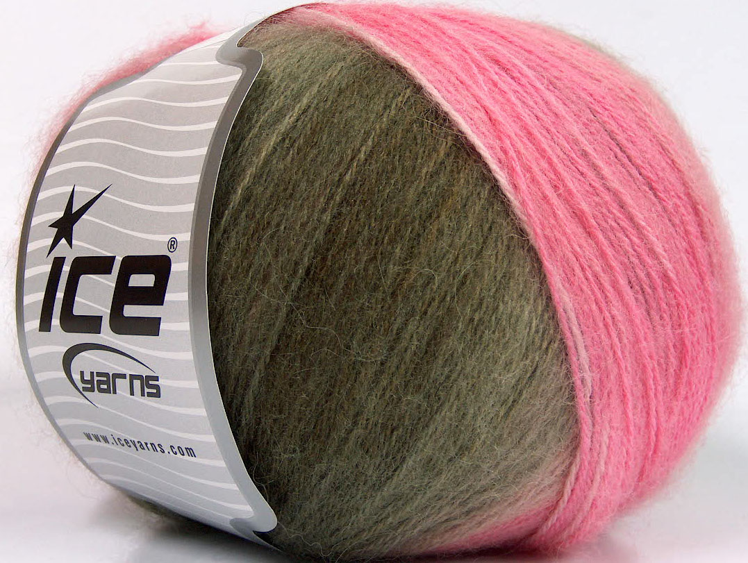 Angora Design Pink Shades, Grey, Brown, White