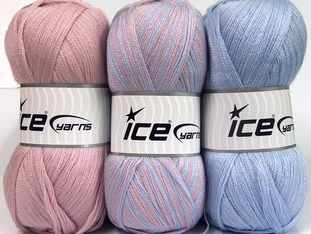 Baby Ombre Light Pink, Light Lilac, Baby Yarns | Ice Yarns Online Yarn ...