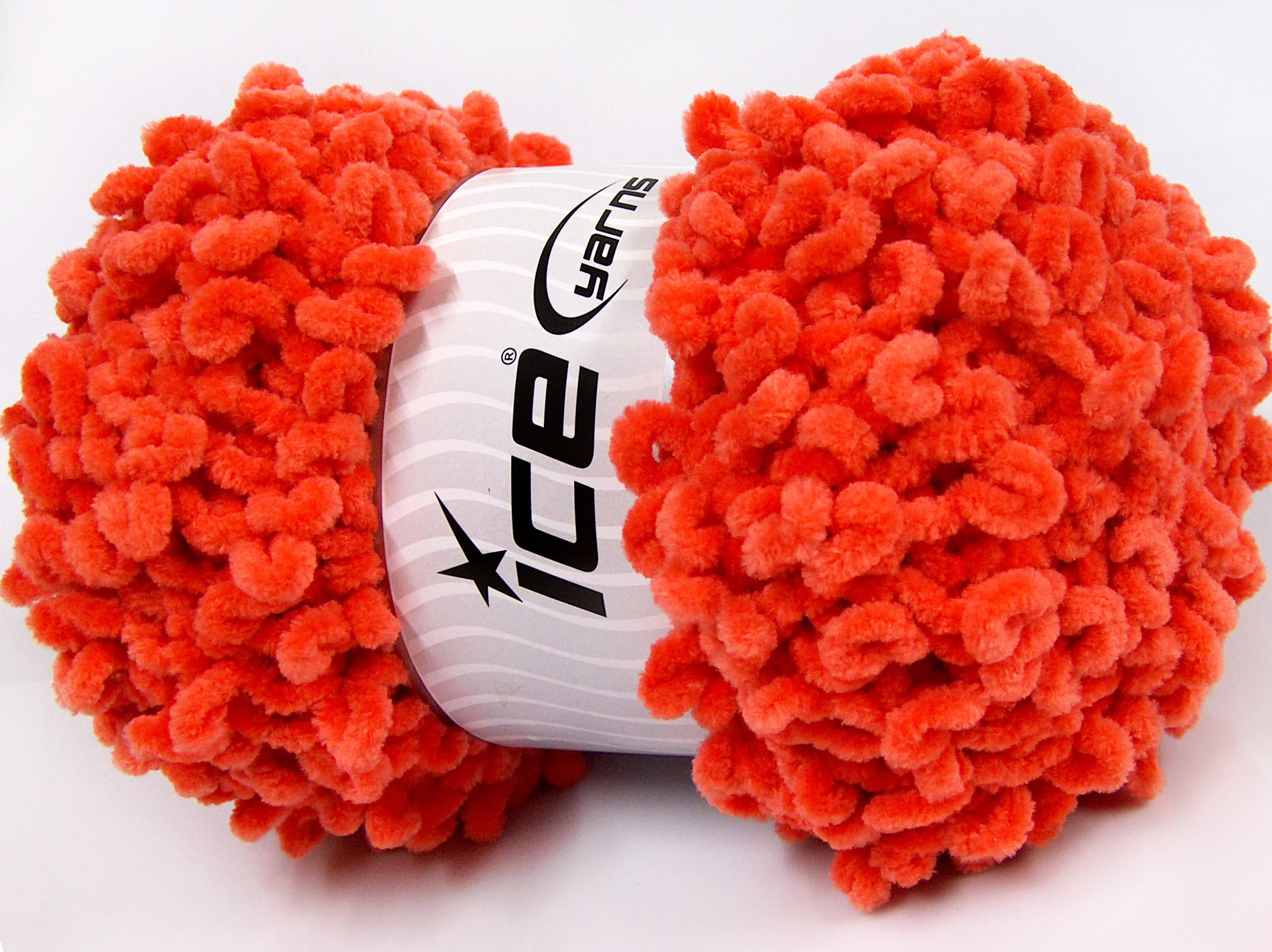 Chenille Loop Orange, Chenille Yarns | Yarn Paradise