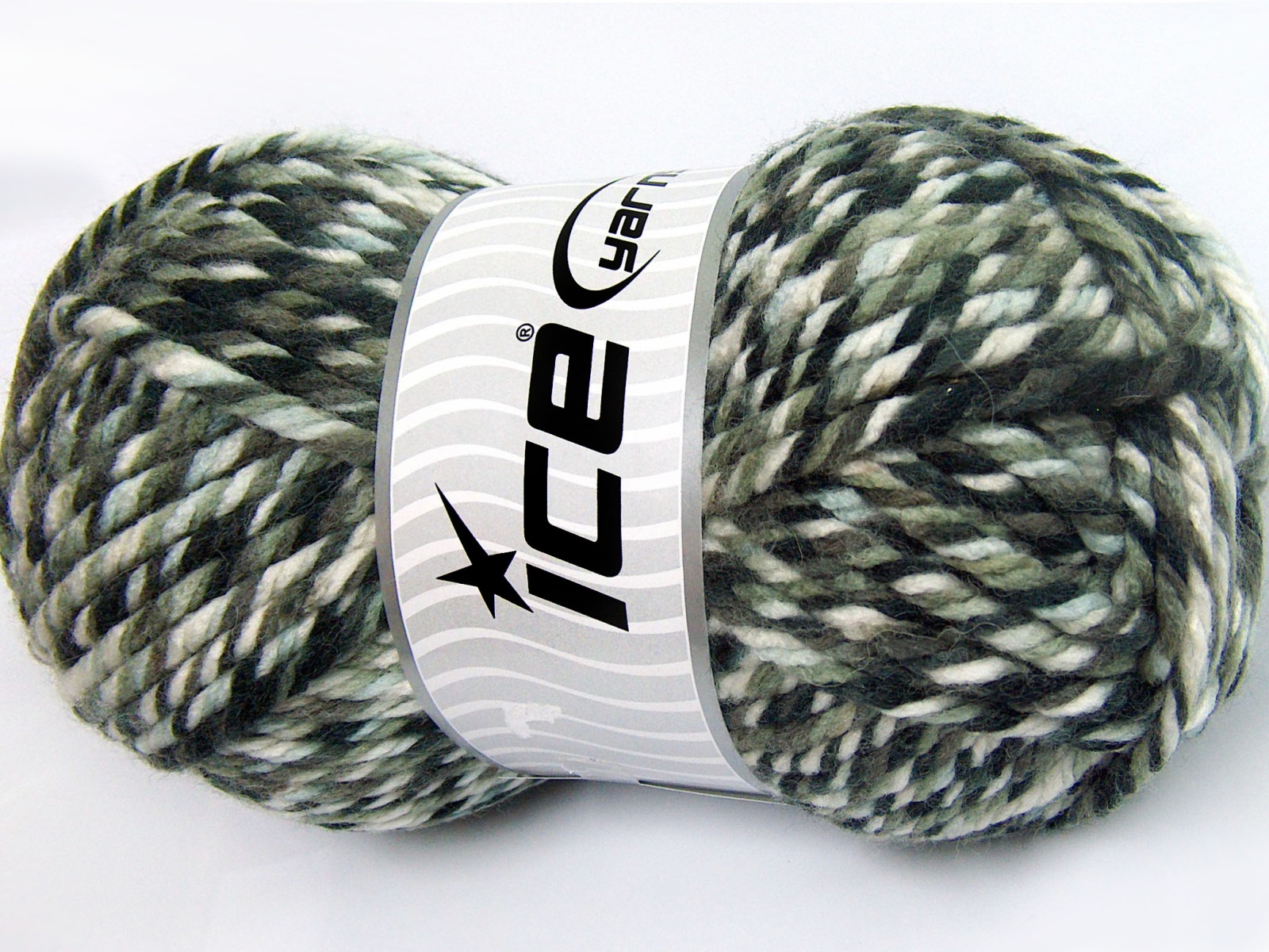 Superwash Wool Jumbo Khaki Shades, Cream Shades
