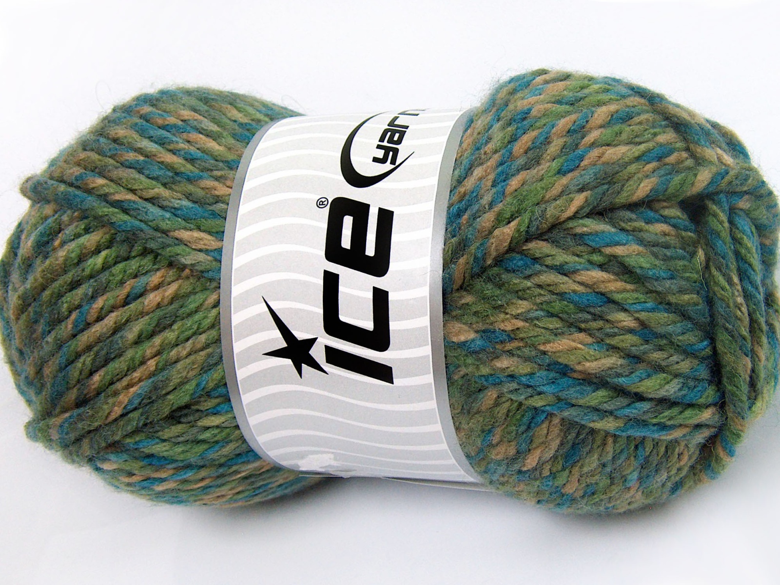 Superwash Wool Jumbo Green Shades, Turquoise