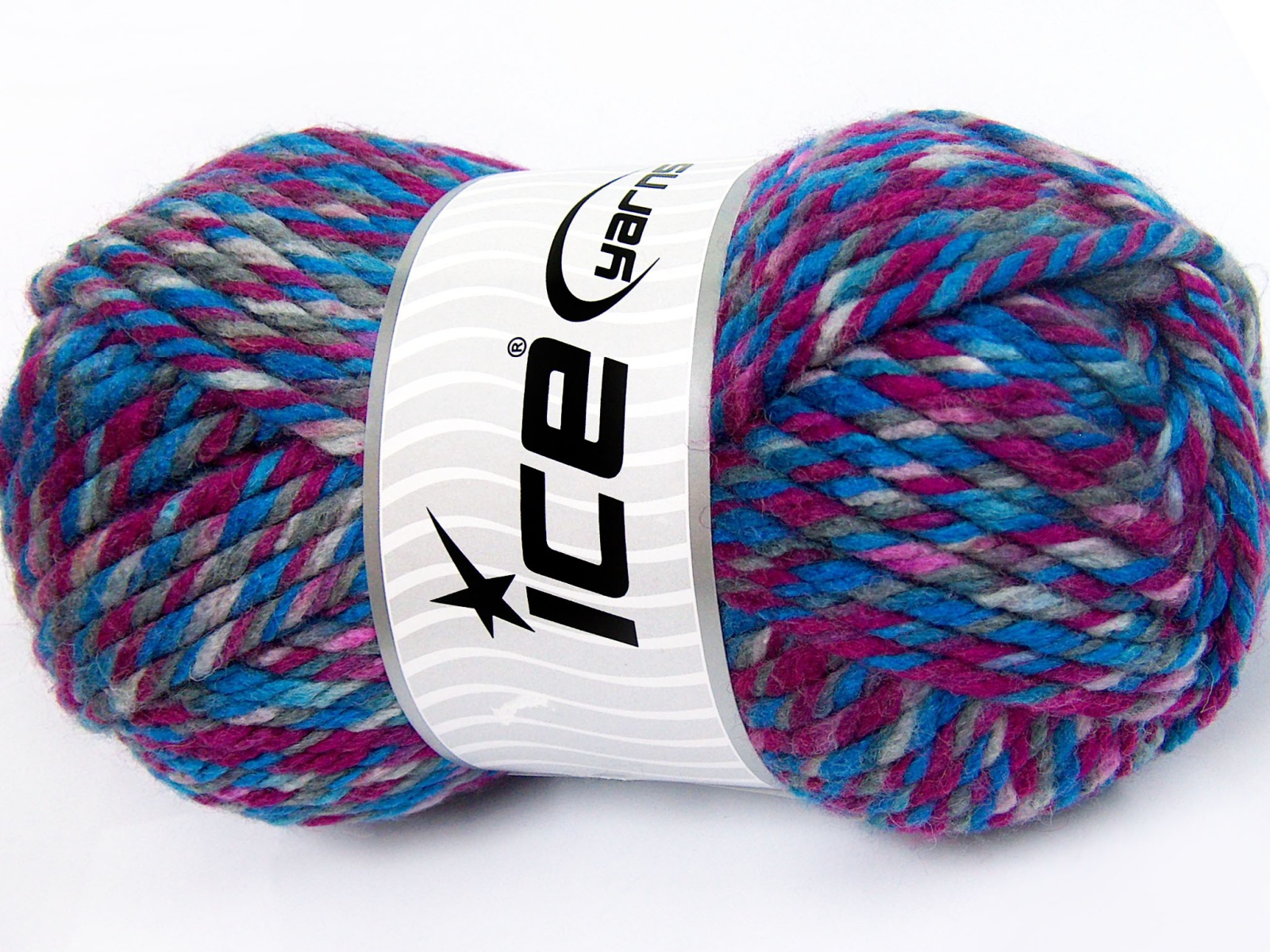 Superwash Wool Chunky Fuşya Mavi Tonları