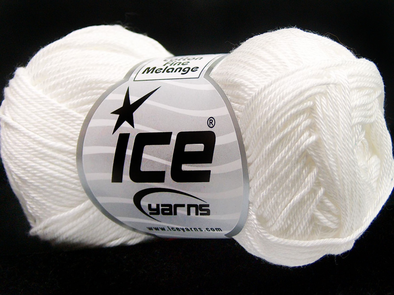 Cotton Fine Melange White