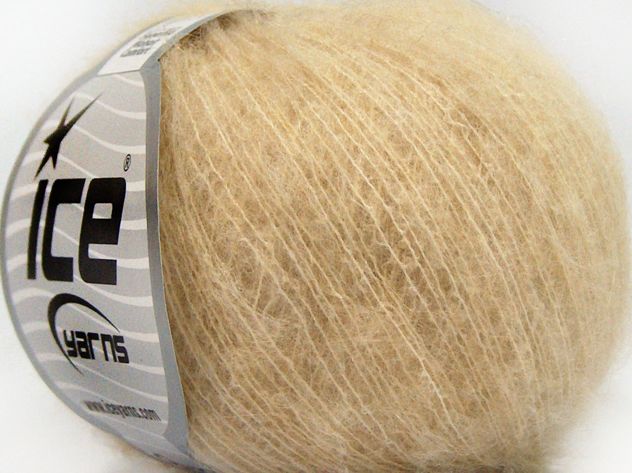SuperKid Mohair Comfort Dark Cream, Limited Edition Luxury Yarns Ice