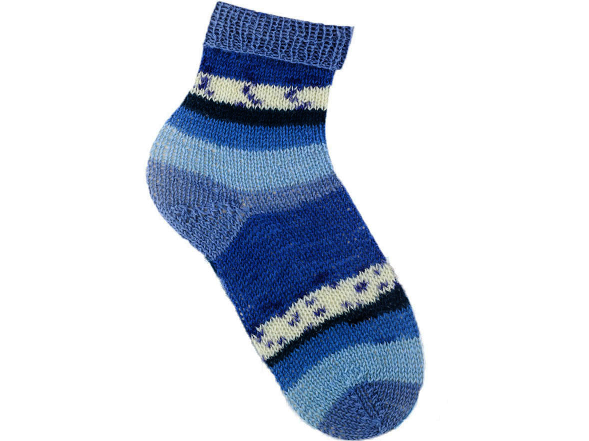 Smart Sock Blue Shades, Purple, White