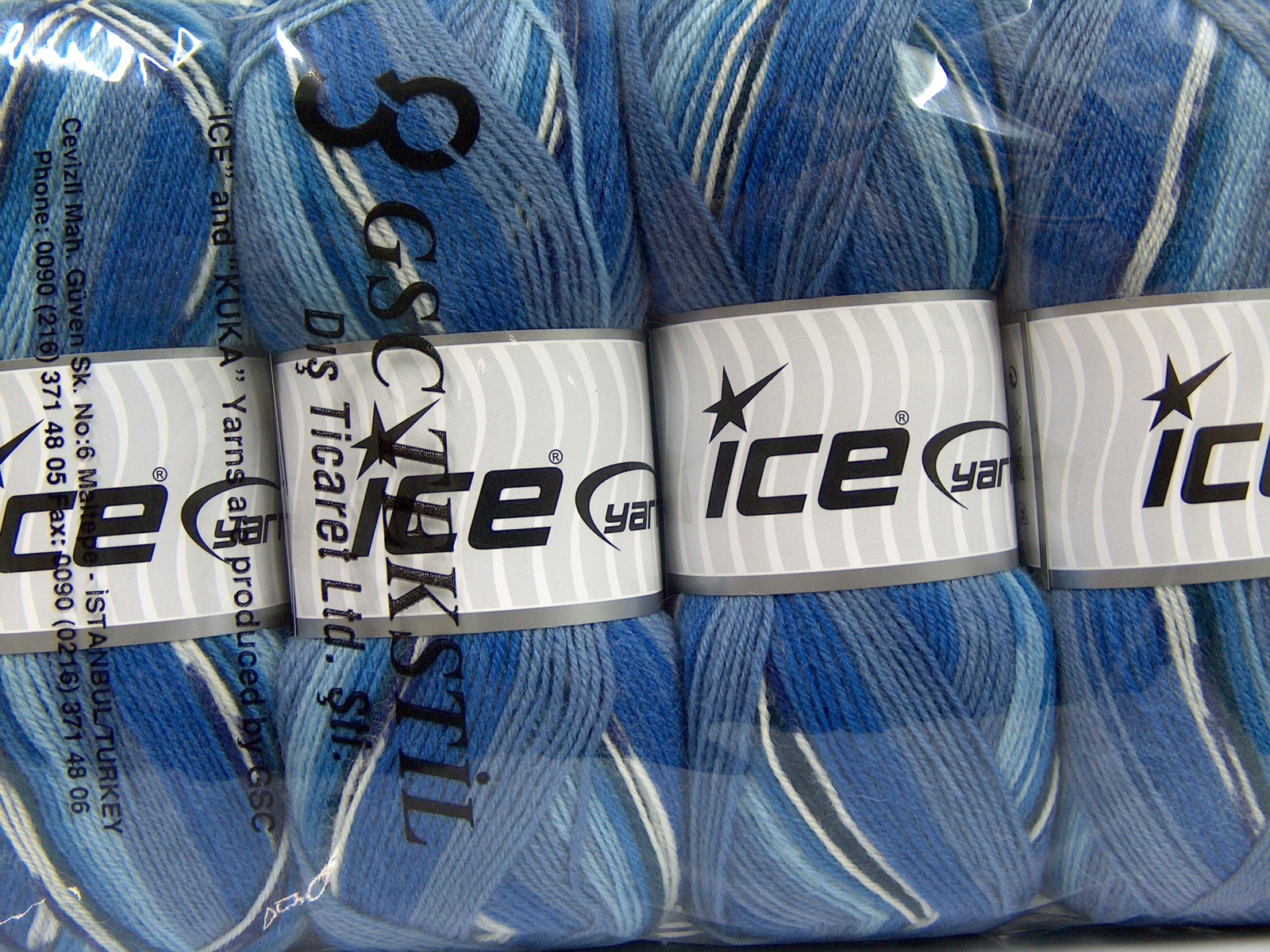 Smart Sock Blue Shades, Purple, White