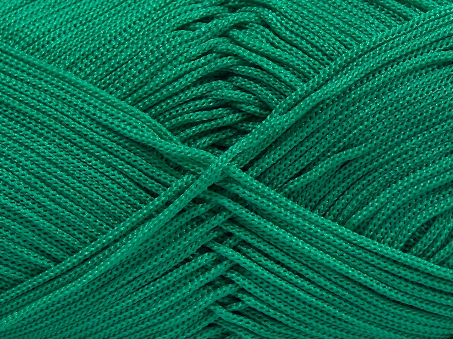 Width is 2-3 mm Fiber Content 100% Polyester, Brand Ice Yarns, Emerald Green, fnt2-67572