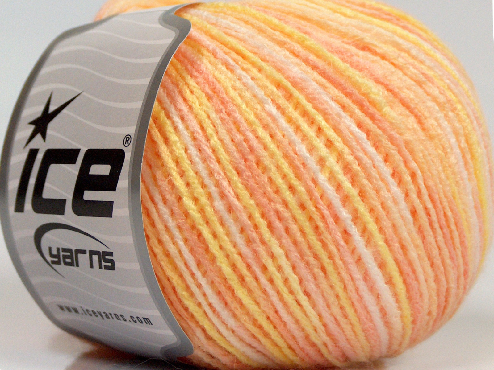 Sale Self-Striping Beyaz Somon Tonları Açık Sarı