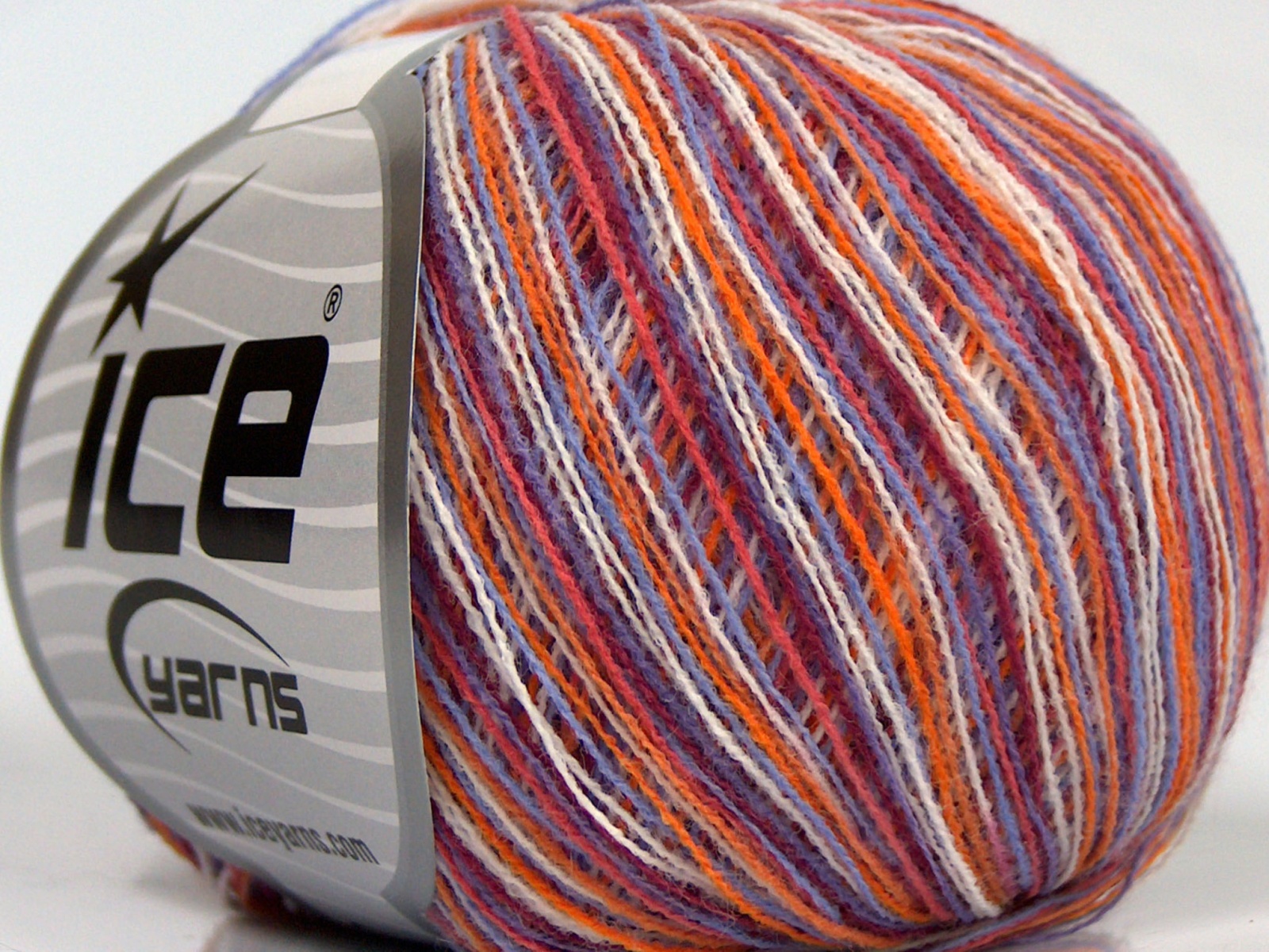 Sale Self-Striping Beyaz Pembe tonları Turuncu Leylak
