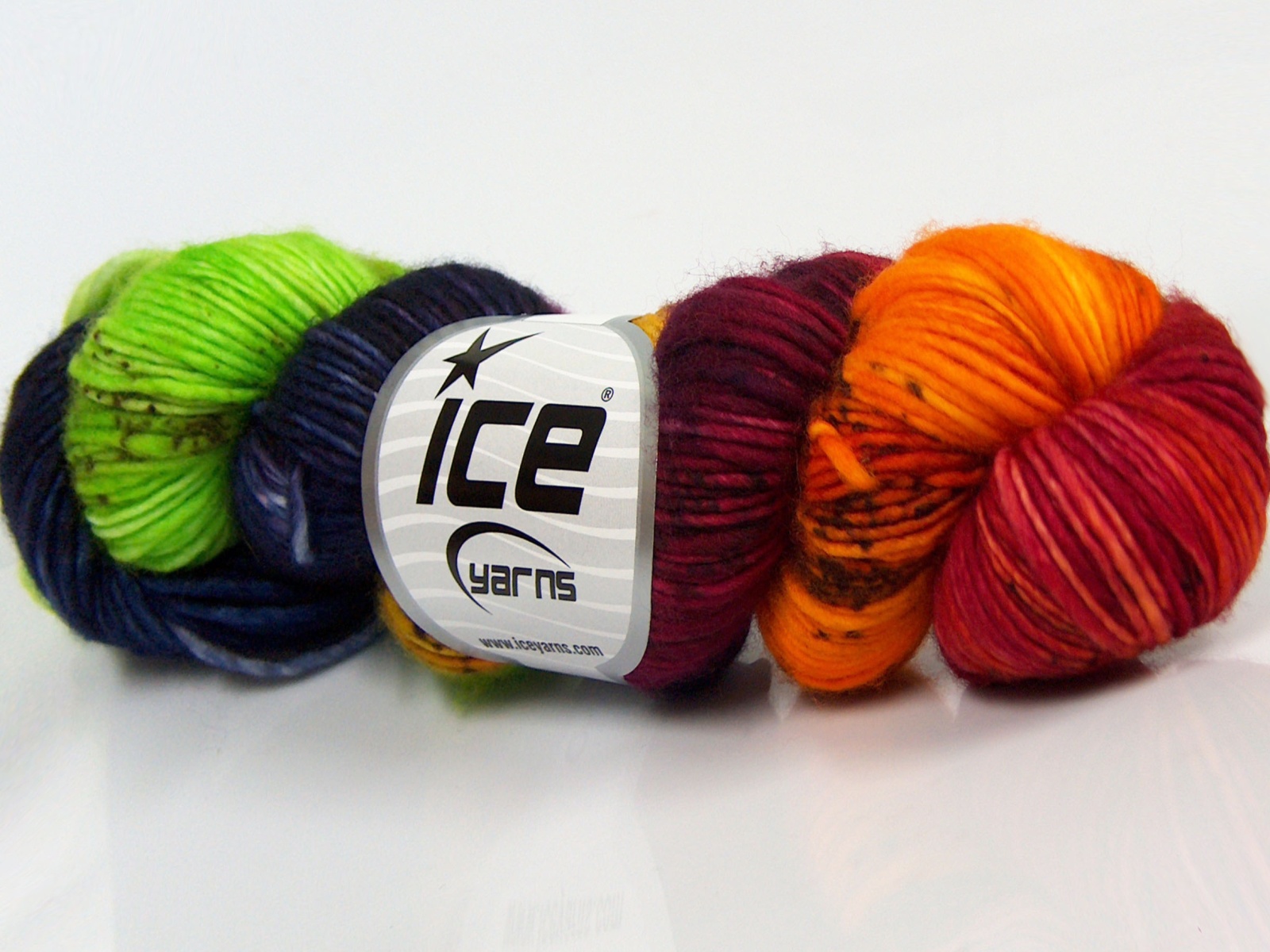 Hand Dyed Superwash Merino Turuncu lacivert Yeşil Bordo Kahverengi