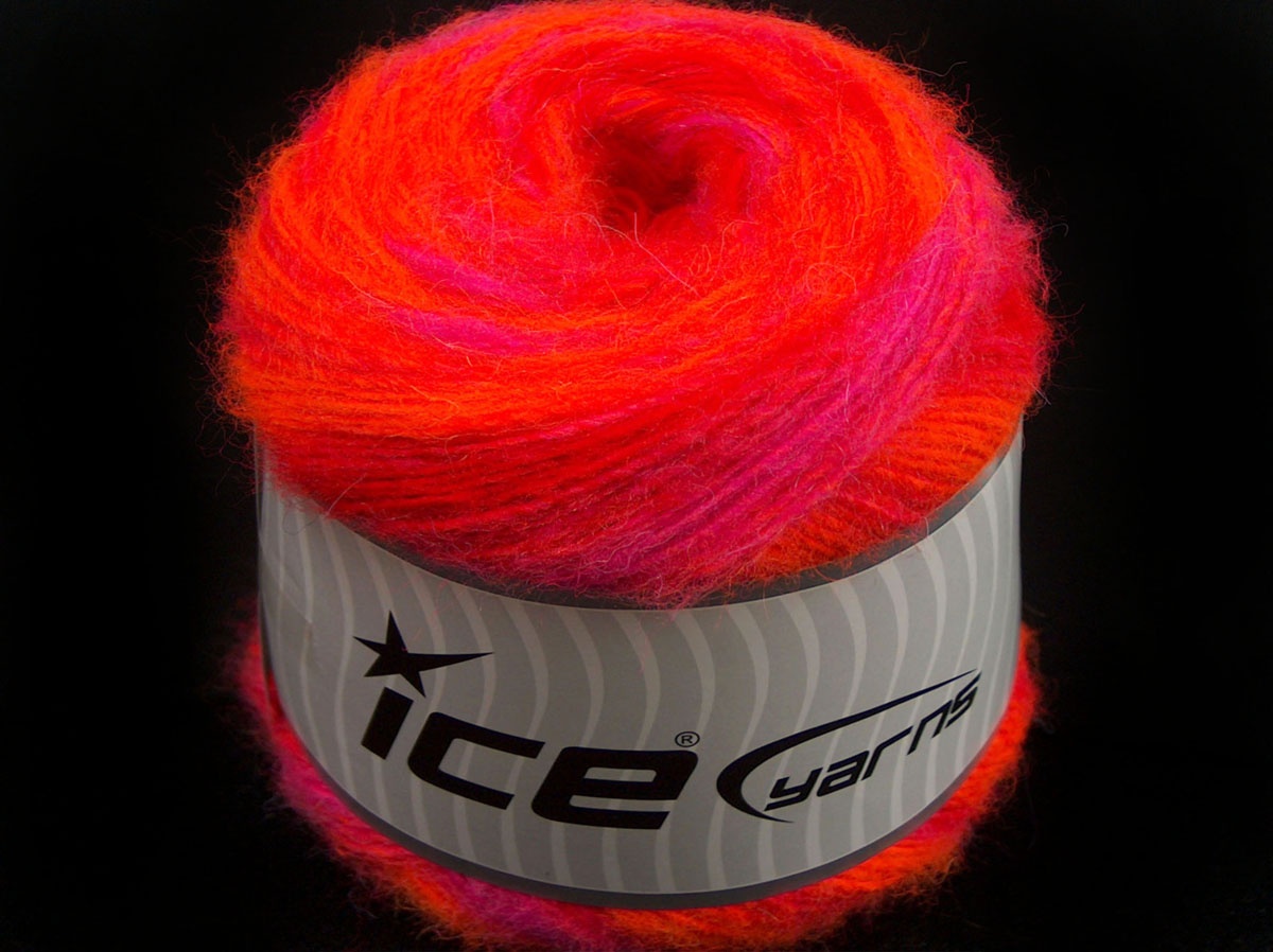 Sale Cakes Yarn Kırmızı Neon Turuncu Fuşya