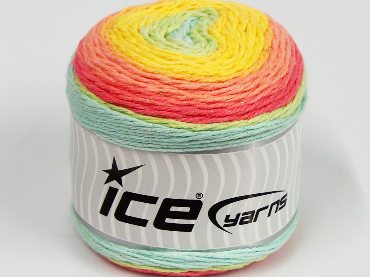 Sale Cakes Yarn Sarı Somon Tonları Yeşil Tonları