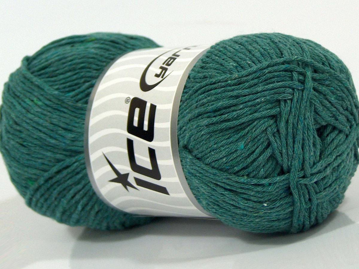 Natural Cotton Worsted Light Emerald Green