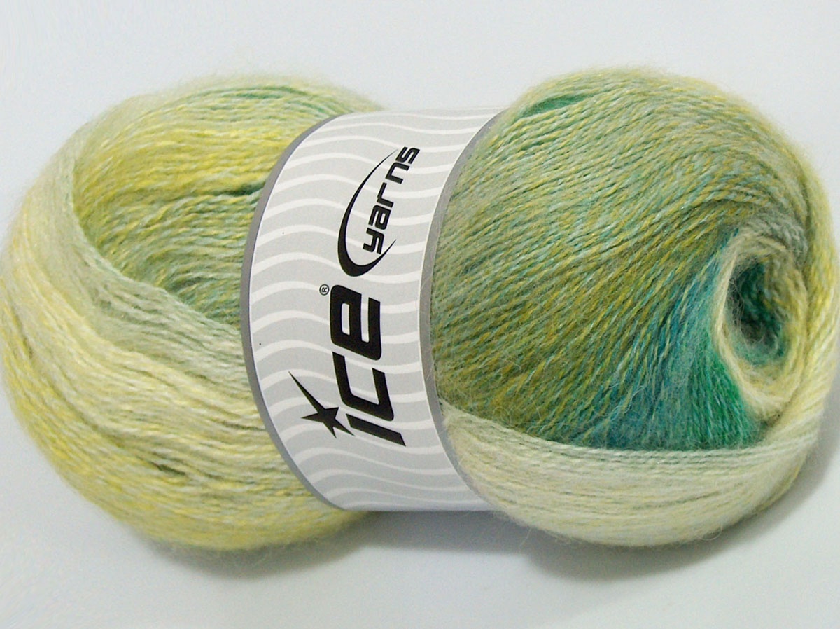 Mohair Pastel Yeşil Tonları