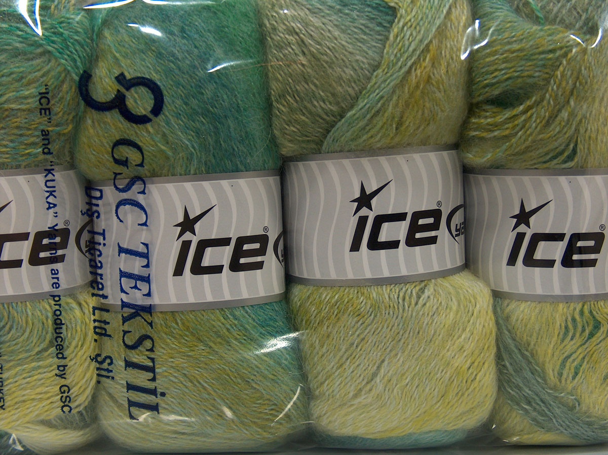 Mohair Pastel Yeşil Tonları