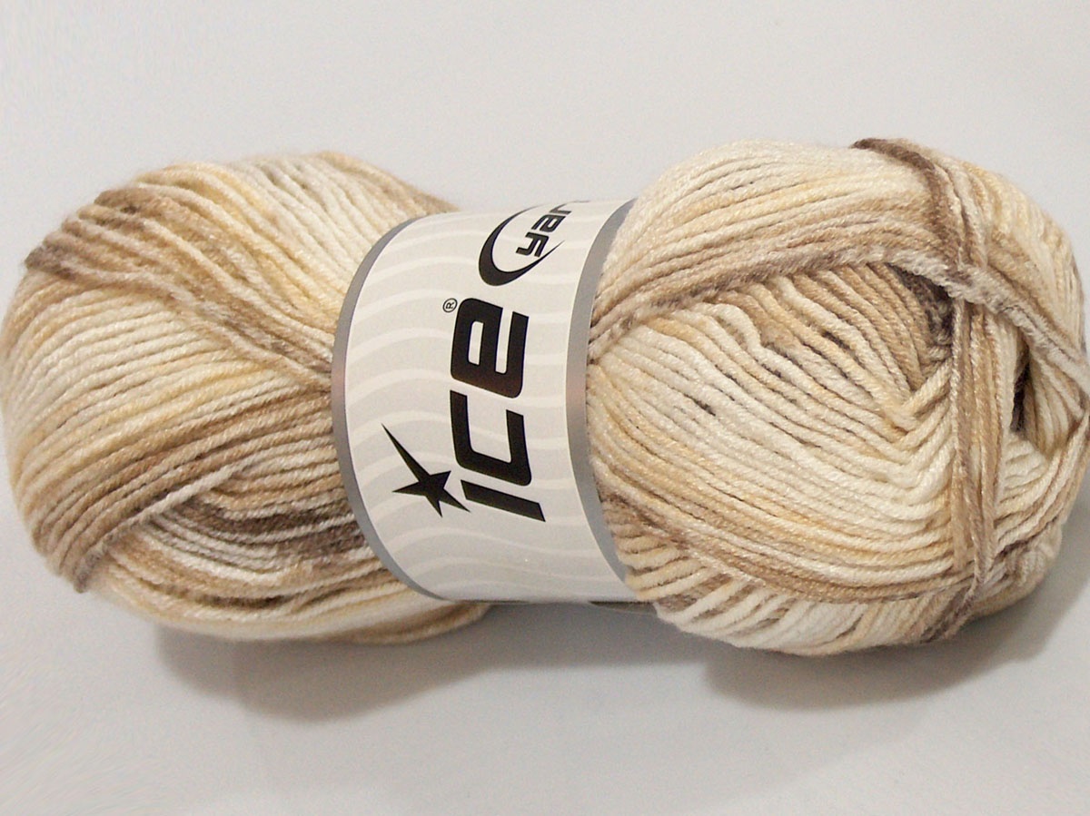 Sale Self-Striping Krem Tonları Kahverengi Tonları