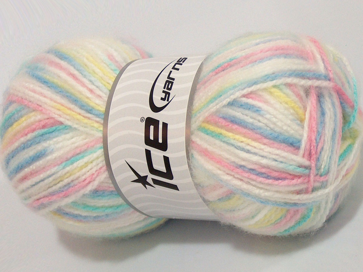 Sale Self-Striping Sarı Beyaz Turkuaz Pembe