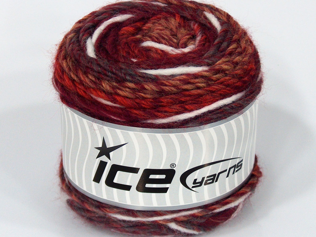 Sale Cakes Yarn Beyaz Turuncu Bordo