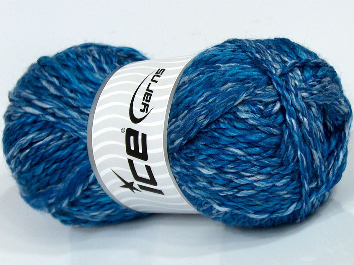 Sale Self-Striping Beyaz Mavi Tonları