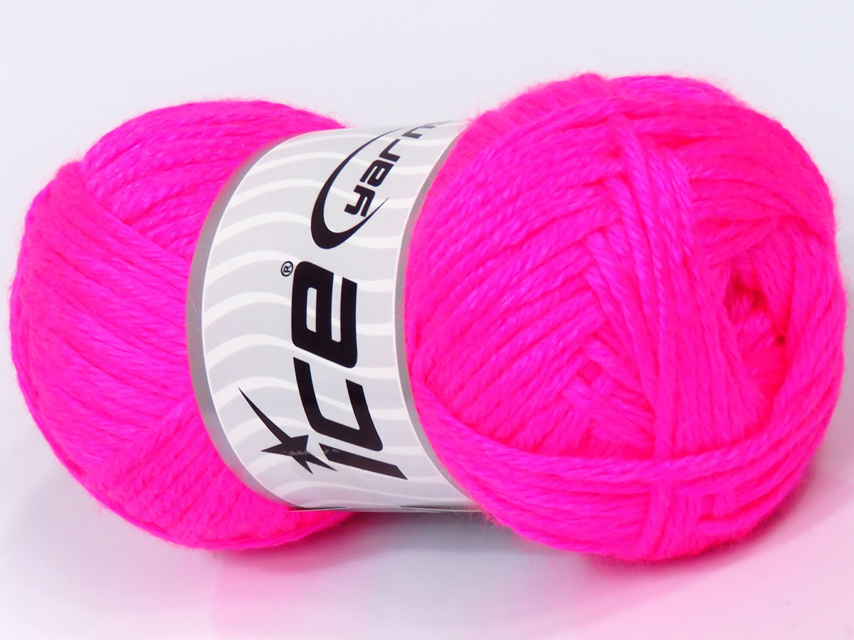 Düz İplilkler Neon Pembe