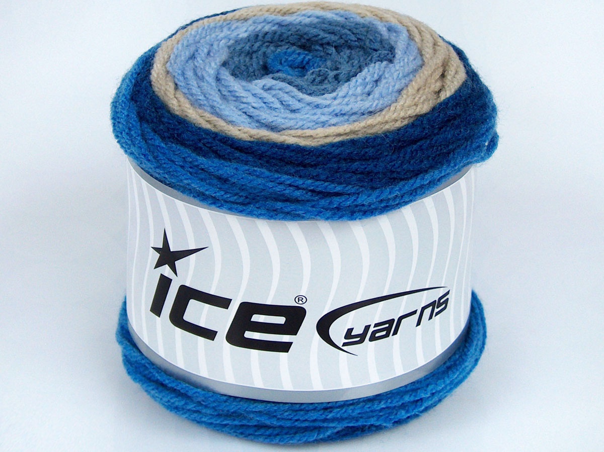 Cakes Wool Açık Lila Açık Kamel Mavi Tonları