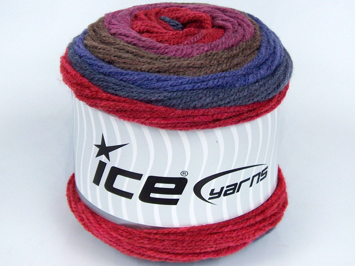 Cakes Wool Kırmızı Mor Tonları Fuşya Deve Tüyü