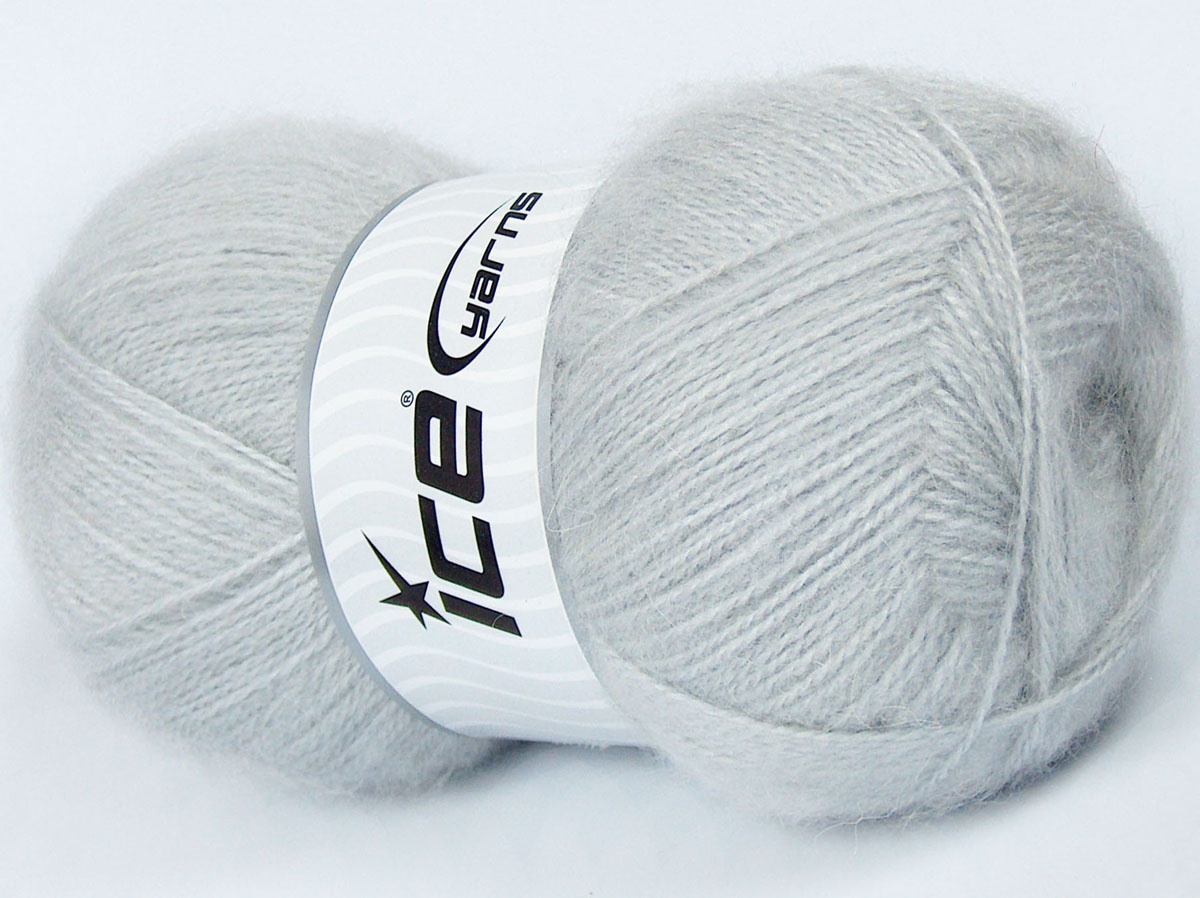Mohair Pastel Açık Gri