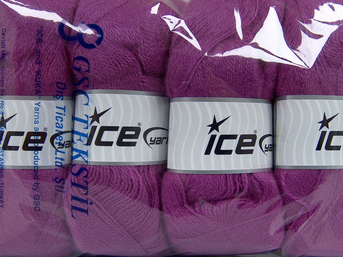 Mohair Pastel Koyu Orkide