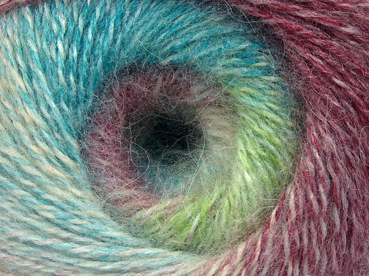 Green, Turquoise, Burgundy, Cream