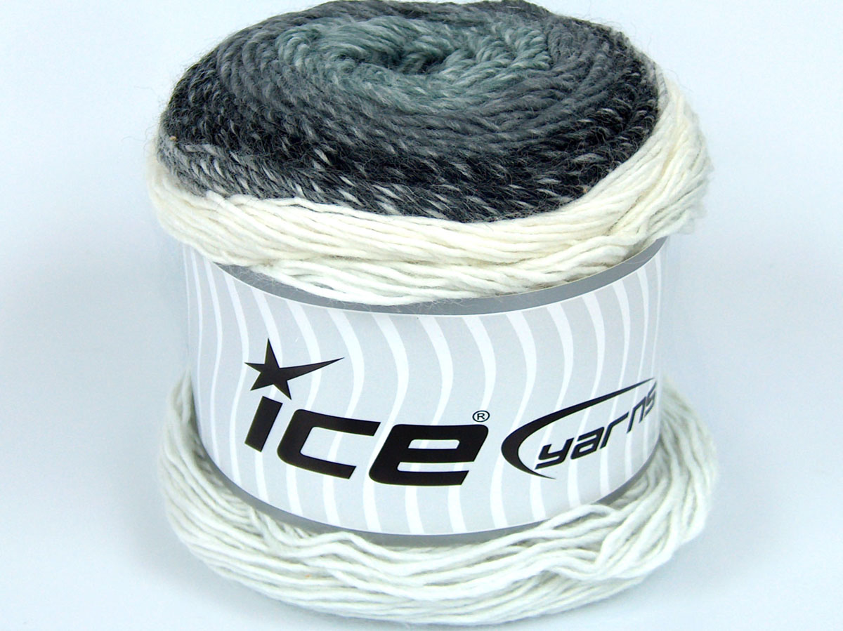 Sale Cakes Yarn Beyaz Gri Tonları Siyah