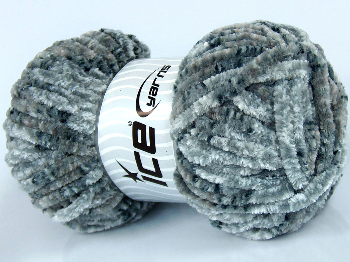Chenille Tweed Beyaz Gri Tonları Bej